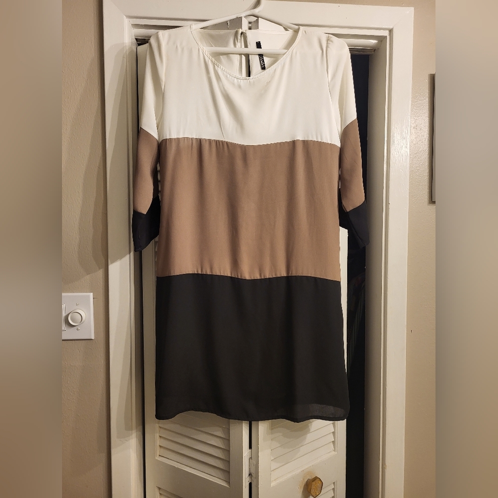 Women's block colored dress